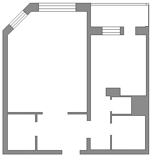 План квартиры с мебелью чертеж